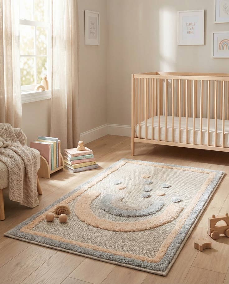 Detail image of 2' x 3' Whimsy Kids Rug