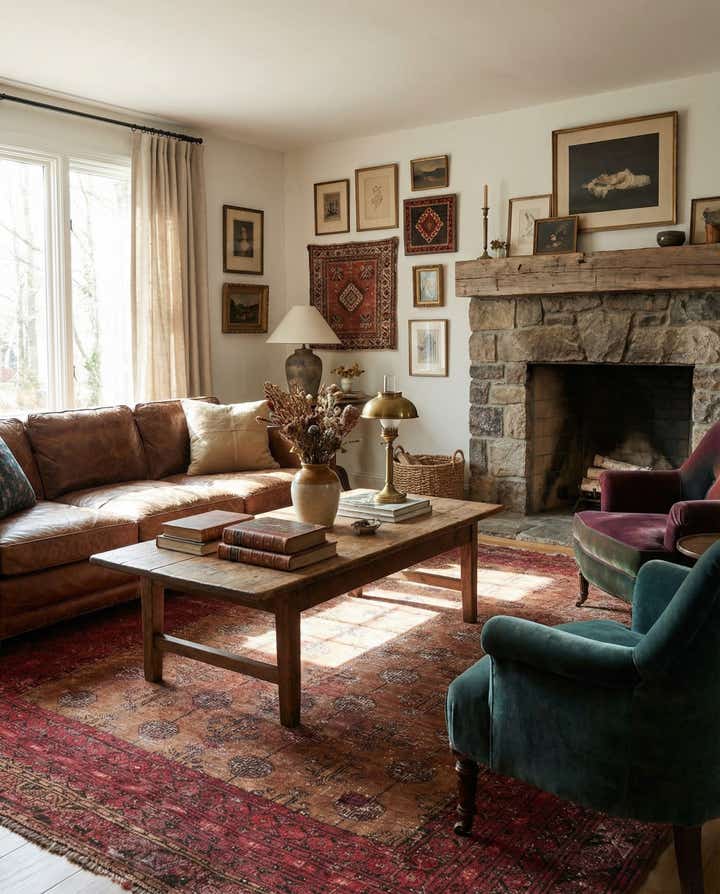 5' 8 x 7' 10 Hand Knotted Ultra Vintage Persian Wool Rug