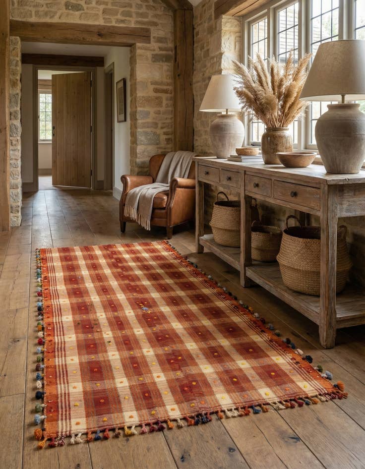 Detail image of 4' 8 x 8' 9 Jajim Runner Rug