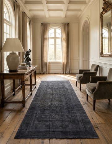 3' 7 x 9' 1 Hand Knotted Ultra Vintage Persian Wool Runner Rug