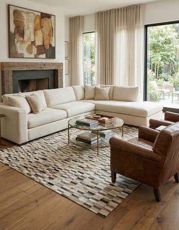 6' x 9' Cowhide Stocks Rug