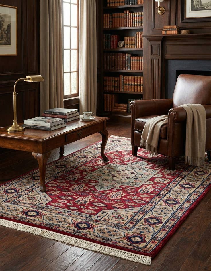 Detail image of 3' 2 x 5' 1  Hand Knotted Bokhara Wool Rug