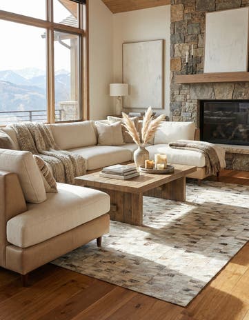 5' 4 x 7' 6 Cowhide Rug