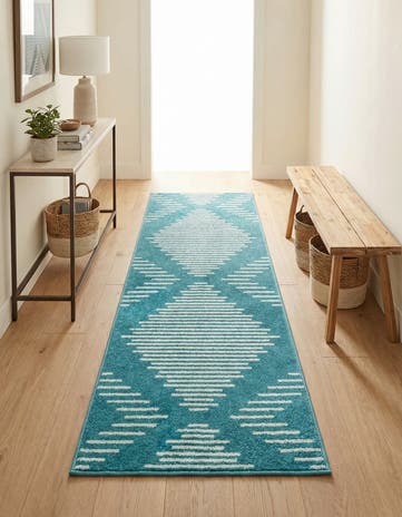Turquoise Kai Runner Rug