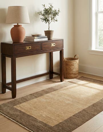 2' 7 x 4' 10 Hand Knotted Darya Wool Rug
