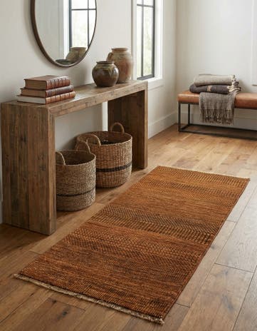 2' 3 x 4' 8 Hand Knotted Gabbeh Wool Runner Rug