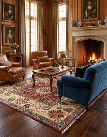 6' 9 x 9' 10 Hand Knotted Ariana Ziegler Rug