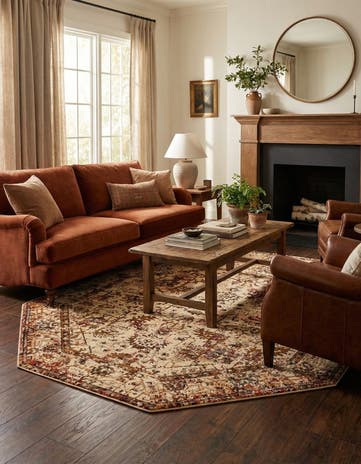 7' 10 x 7' 10 Saturn Octagon Rug