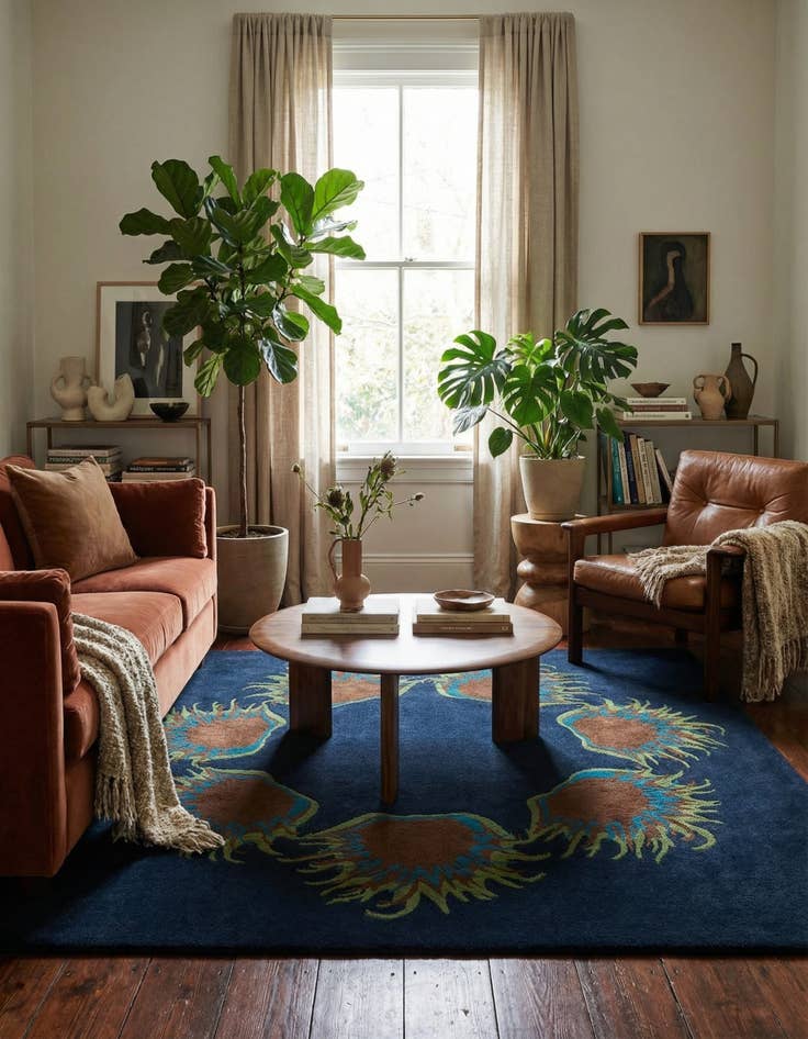 Detail image of 7' 4 x 7' 5 Luna Square Rug