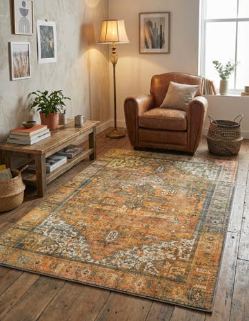 3' 6 x 5' 6 Washable Timeless Rug