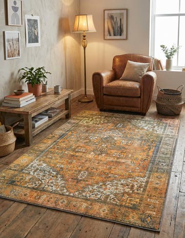 3' 6 x 5' 6 Washable Timeless Rug