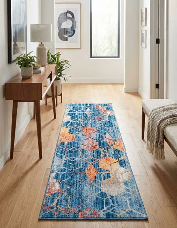 Blue Prism Runner Rug