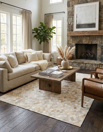 6' x 9' 1 Cowhide Stocks Rug