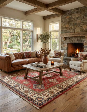 5' 6 x 7' 7 Kazak Wool Rug