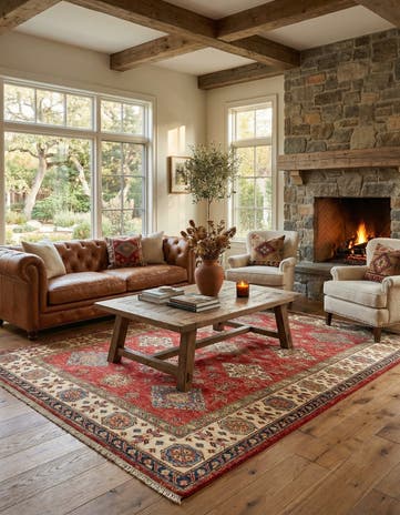 5' 6 x 7' 7 Kazak Wool Rug