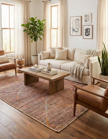 5' 1 x 8' 1 Hand Knotted Moroccan Wool Rug