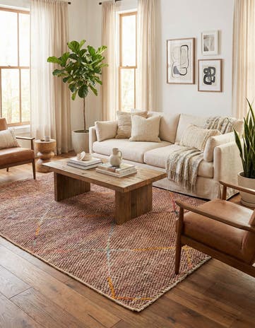 5' 1 x 8' 1 Hand Knotted Moroccan Wool Rug