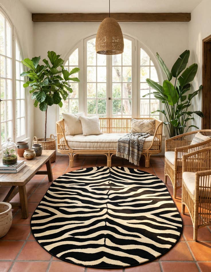 Detail image of 5' 3 x 8' Safari Oval Rug