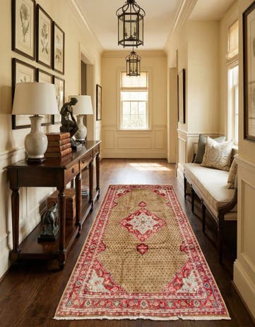5' x 11' Hand Knotted Koliaei Persian Wool Runner Rug