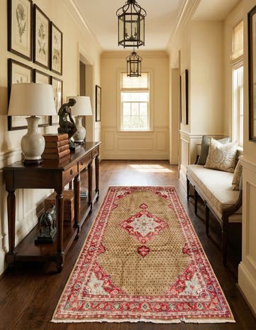 5' x 11' Hand Knotted Koliaei Persian Wool Runner Rug