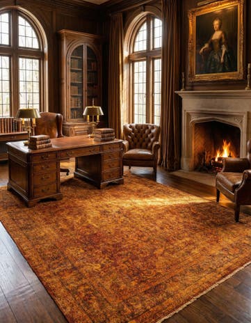 9' 8 x 12' 6 Vintage Royal Wool Rug
