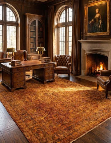 9' 8 x 12' 6 Vintage Royal Wool Rug