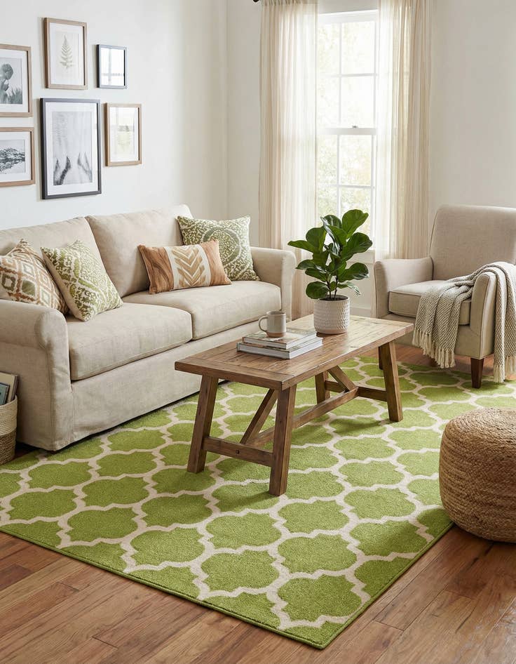 Detail image of 6' x 9' Trellis Rug