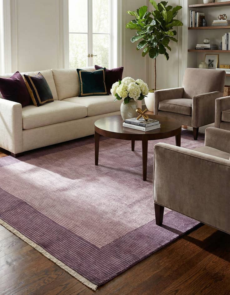 Detail image of 8' 2 x 11' 6  Hand Knotted Darya Wool Rug