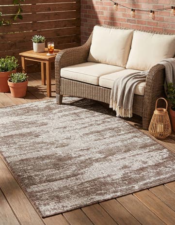 3' x 5' 3 Easy-Clean Modern Indoor / Outdoor Rug