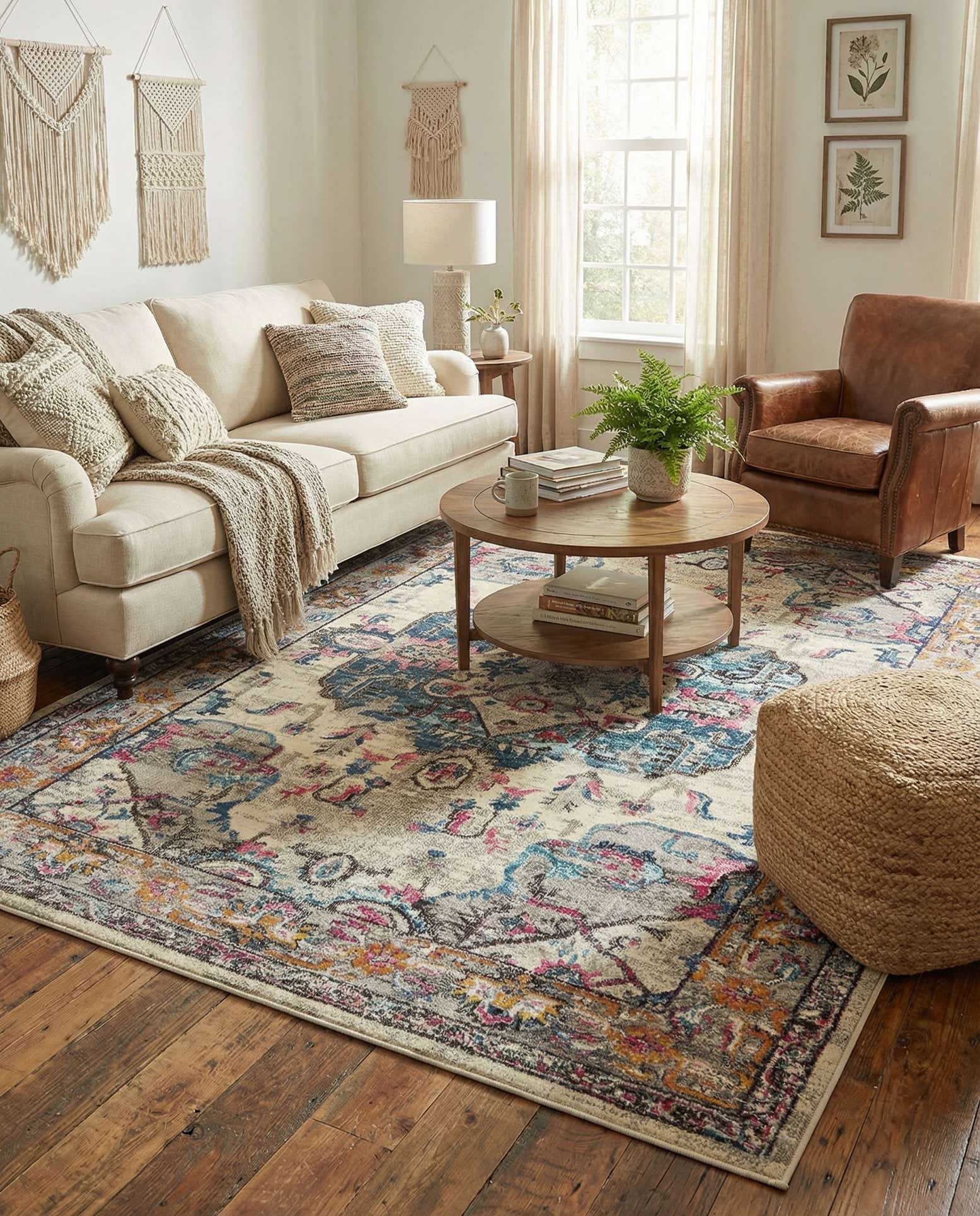 9' x 12' 2 Washable Fleur Rug