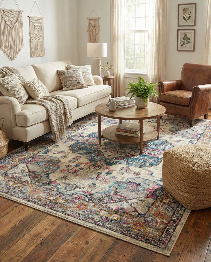 9' x 12' 2 Washable Fleur Rug