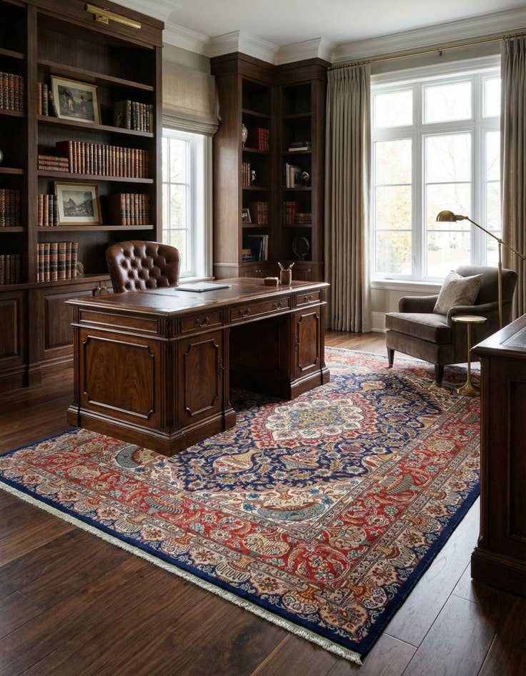 Detail image of 6' 5 x 9' 5 Kashmar Wool Rug