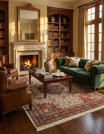 8' 1 x 11' Herati Wool Rug
