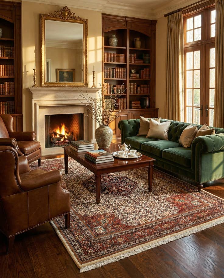 Detail image of 8' 1 x 11' Herati Wool Rug