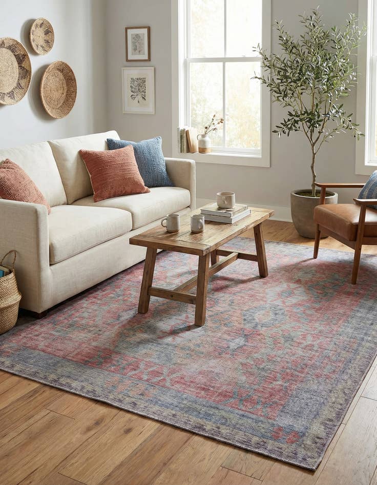 Detail image of 7' 10 x 7' 10  Washable Sisu Square Rug