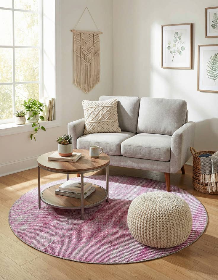 Detail image of 3' 6 x 3' 6 Asha Round Rug