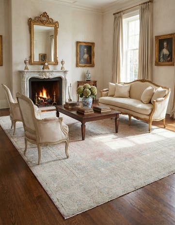 9' 7 x 12' 11 Vintage Royal Wool Rug