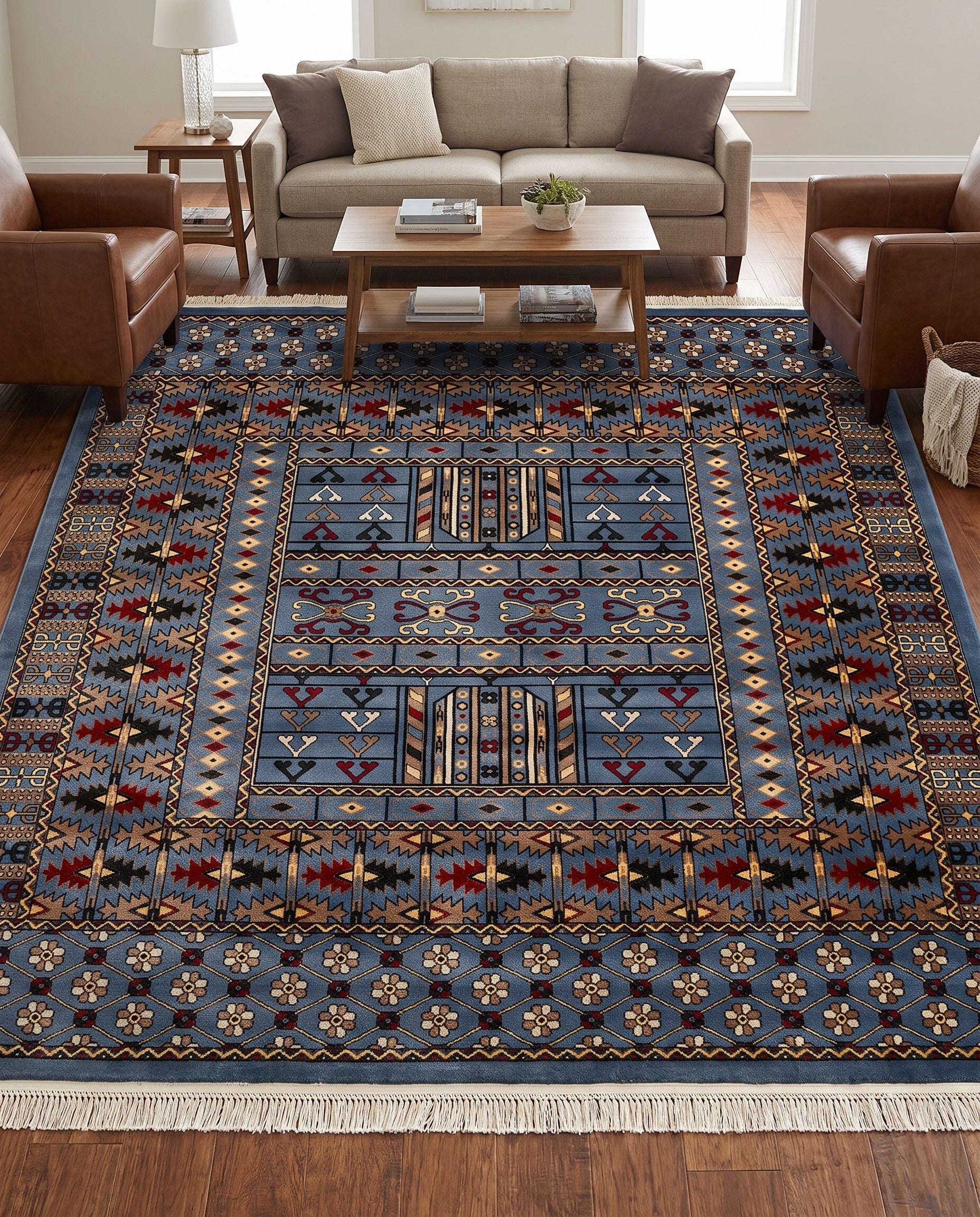 7' 10 x 7' 10 Bokhara Square Rug