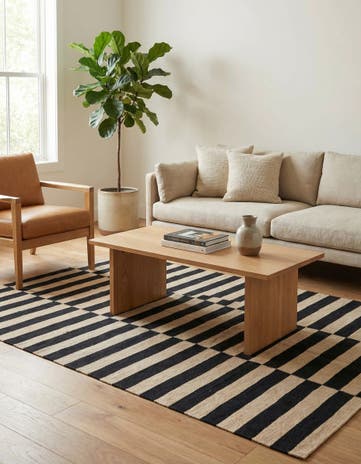 4' 3 x 5' 10 Hand Woven Kilim Modern Wool Rug