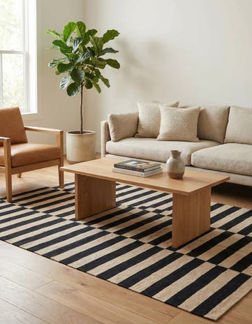 4' 3 x 5' 10 Hand Woven Kilim Modern Wool Rug