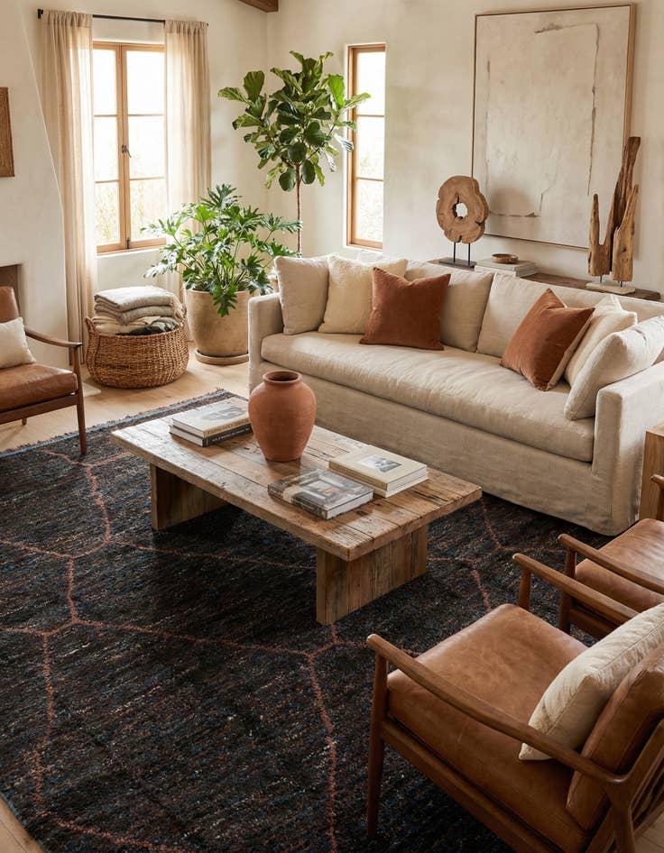 Detail image of 7' 10 x 10' 4  Hand Knotted Moroccan Wool Rug