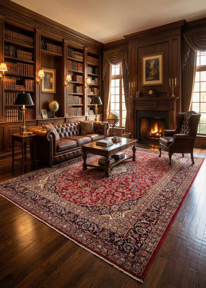 9' 10 x 13' Hand Knotted Mashad Persian Wool Rug