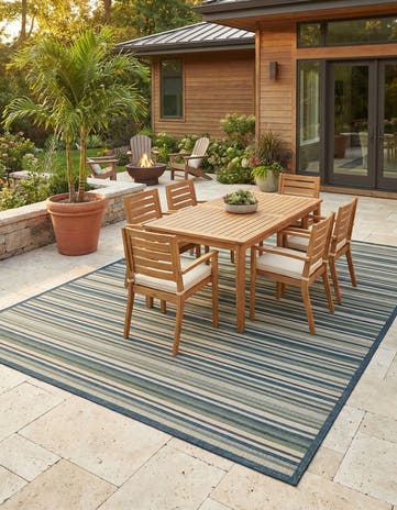 9' x 12' Easy-Clean Baja Indoor / Outdoor Rug