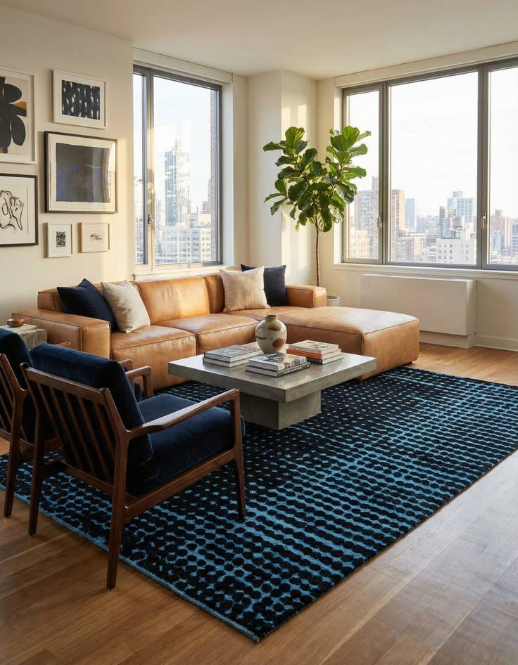 Detail image of 7' 10 x 10' 5  Hand Knotted Darya Wool Rug