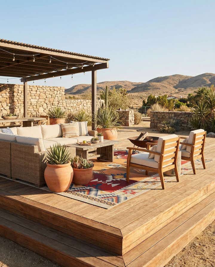 9' x 12' Easy-Clean Baja Indoor / Outdoor Rug