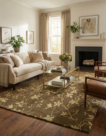 5' 8 x 8' Hand Knotted Darya Rug