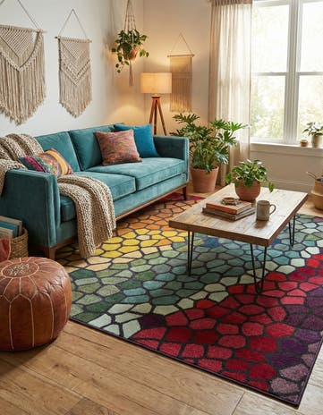 7' x 10' Washable Hyacinth Rug