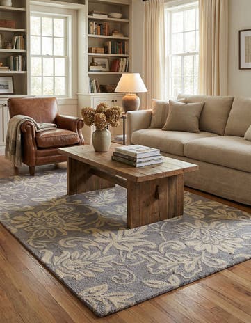 5' x 8' Agra Wool Rug