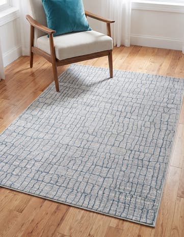 4' x 6' Aqua Rug