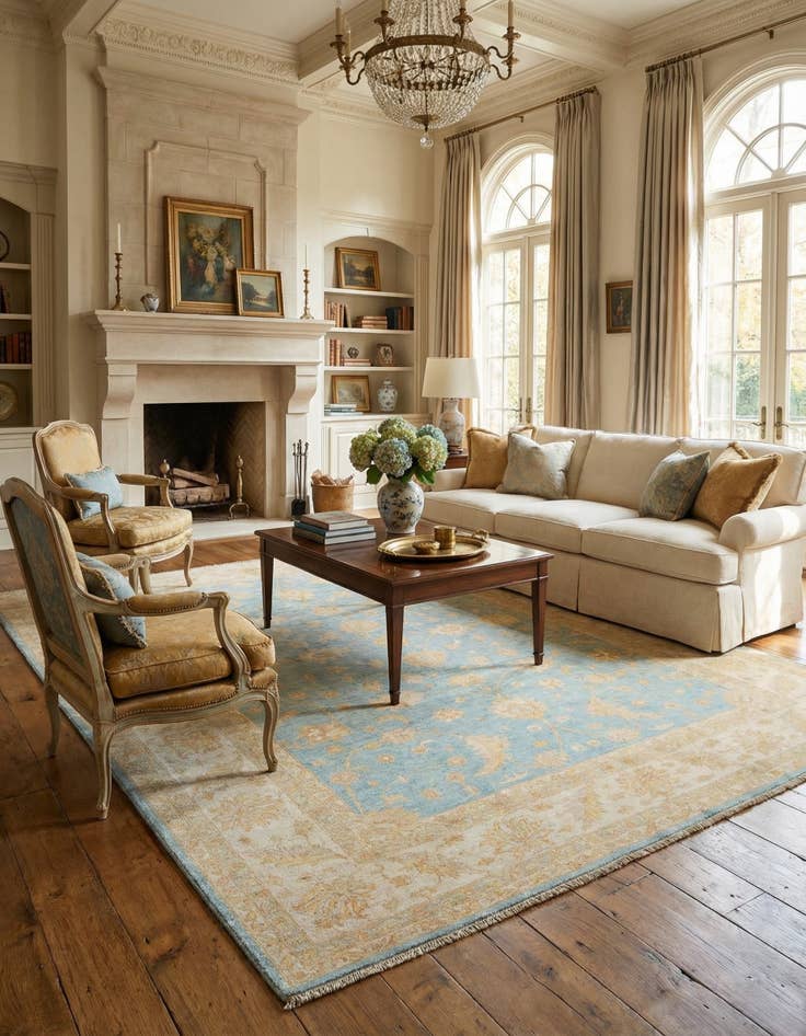 Detail image of  8' 3 x 11' 2 Kaizar Wool Rug